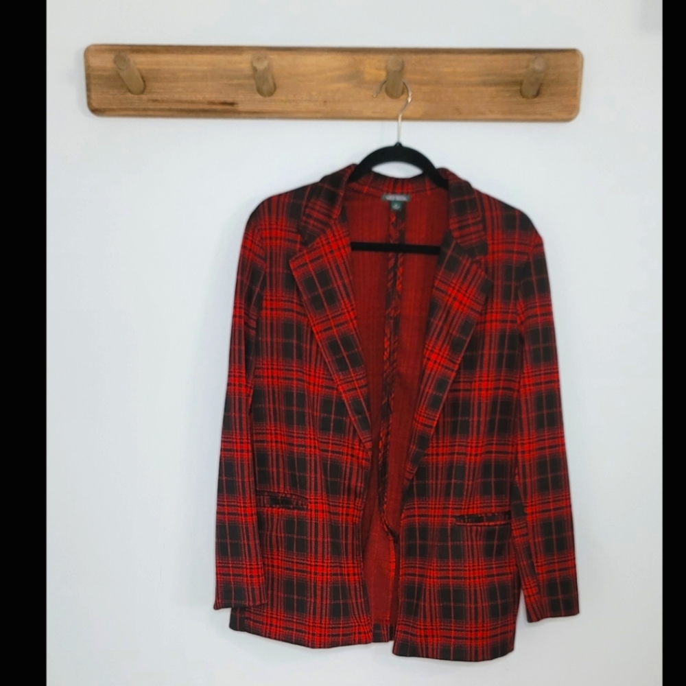 Women's Plaid Blazer